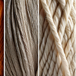 **

Prompt: Close-up shot of various textile fibers (cotton, wool, silk, polyester) side-by-side, highlighting their texture and physical properties. Lighting should be bright and even to showcase detail. Focus on the differences in appearance. Include labels in Turkish identifying each fiber type.

**