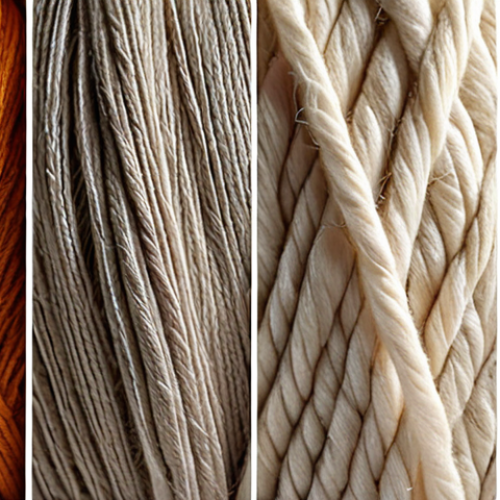 **

Prompt: Close-up shot of various textile fibers (cotton, wool, silk, polyester) side-by-side, highlighting their texture and physical properties. Lighting should be bright and even to showcase detail. Focus on the differences in appearance. Include labels in Turkish identifying each fiber type.

**